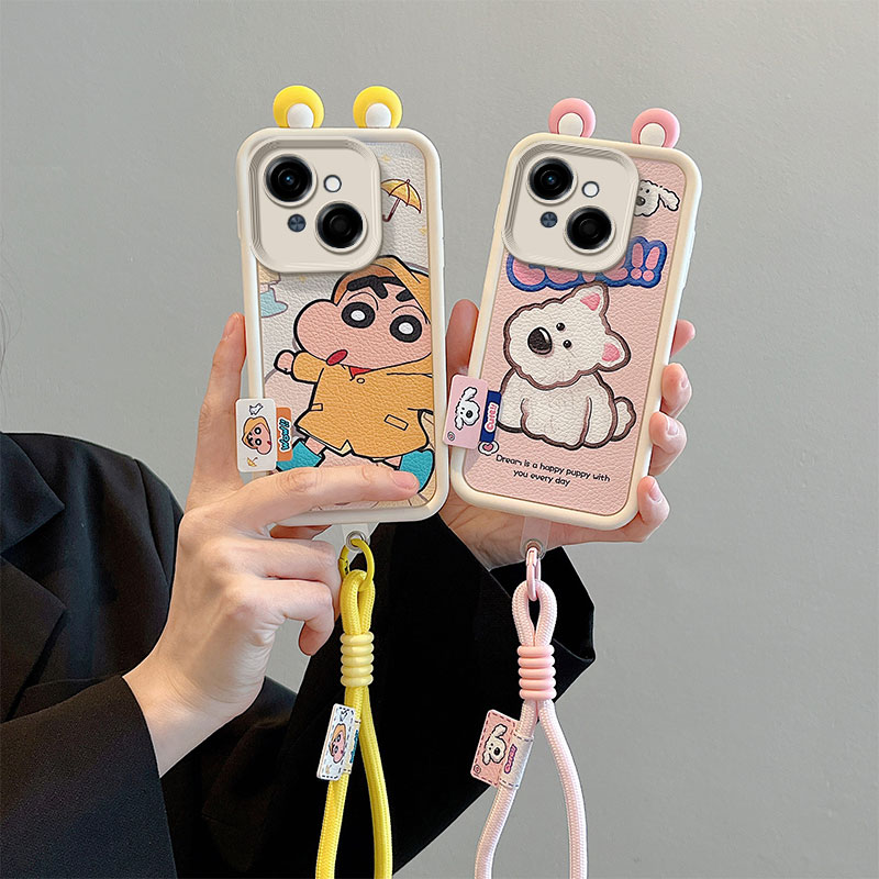 卡通可爱情侣全包边防摔