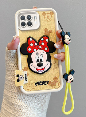 适用OPPOF17Pro手机壳卡通可爱女opop f17pro皮纹米奇f17por动漫搞怪0ppo f17pr0保护套日韩时尚男女fl7pro