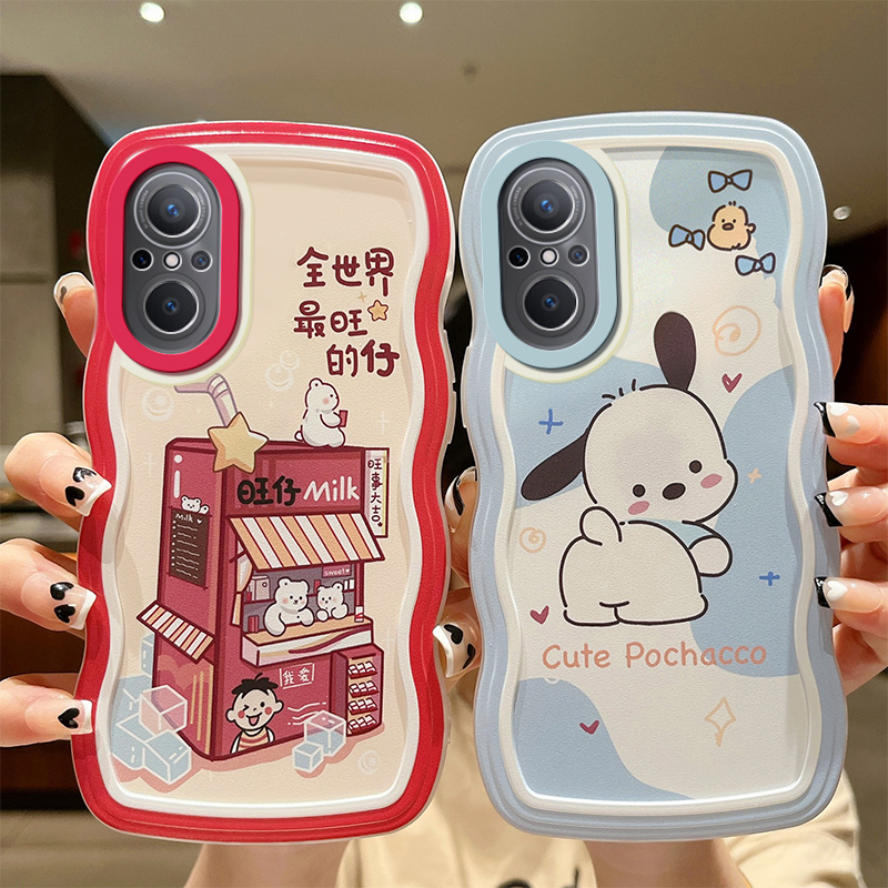 适用于华为Nova9SE手机壳nova9se波浪纹hw nv9se保护套naowa9se创意nava9se网红nv9se时尚nav09se卡通搞怪ins