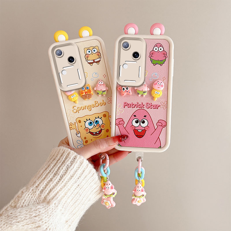 卡通可爱库洛米适用vivoS18手机壳网红立体耳朵S19Pro小羊皮软边趣味可爱日韩壳