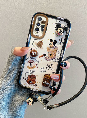 卡通可爱适用iqooU3x标准版手机壳V2143A潮少女爱酷 U3×标准立体保护套防摔磨砂可爱创意简约全包边全包时尚