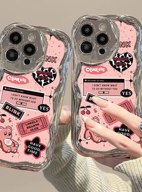 复古欧美风适用于红米14r手机壳日韩少女redmi 9a小众高颜值hongmi 12时尚可爱女redml 13c保护套14c电镀软壳