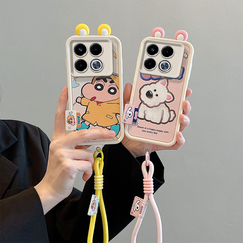 卡通可爱情侣全包边防摔