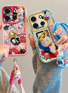 适用传音Infinix Smart 7手机壳日韩少女smart7个性卡通lnflnlx smart7保护套搞怪学生samrt7时尚叮当猫硅胶