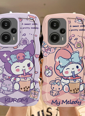 适用红米note12 Turbo手机壳搞怪新款23049RAD8C可爱少女redmi note12 turbo硅胶库洛米nite12 turb0时尚潮