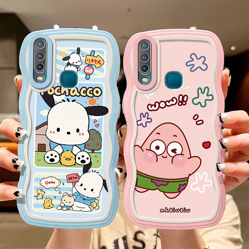 适用于vivoy3手机壳可爱波浪v1930a保护套voviy3s保护套ins风vivy17时尚卡通viviy男女viv0防摔voy软胶vivov