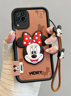 适用华为nova6SE手机壳卡通hw可爱nova7i皮纹nova6se公仔米奇动漫图案立体趣味外壳