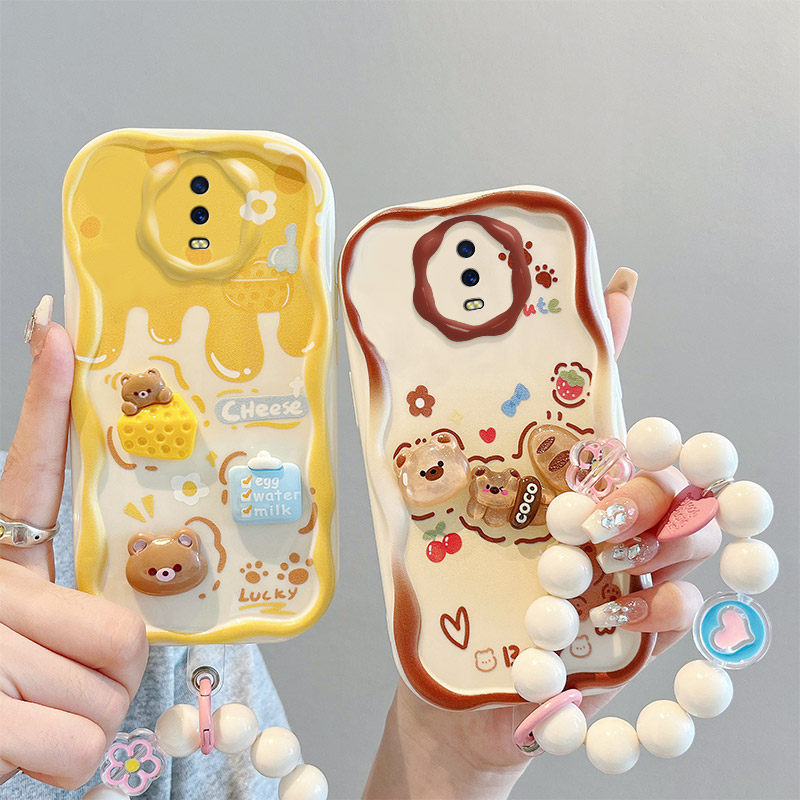 适用OPPO R17手机壳个性软硅胶opop r17保护套ins风可爱女PBEM00立体公仔oopp r17时尚卡通0ppor17日韩手链潮