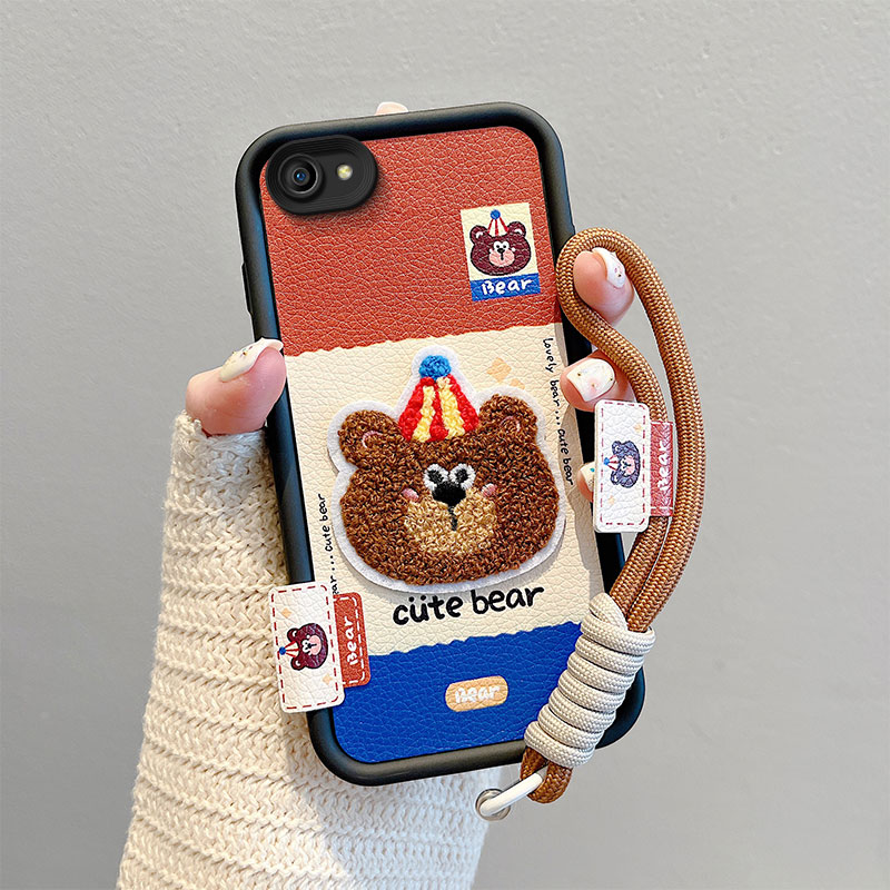 卡通可爱刺绣立体带手绳