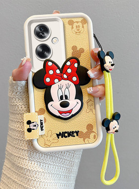 适用OPPOA2手机壳卡通可爱女opop a2pro皮纹公仔ooppa2米奇动漫外壳0ppoa2保护套新款oopoa2pro米妮个性潮