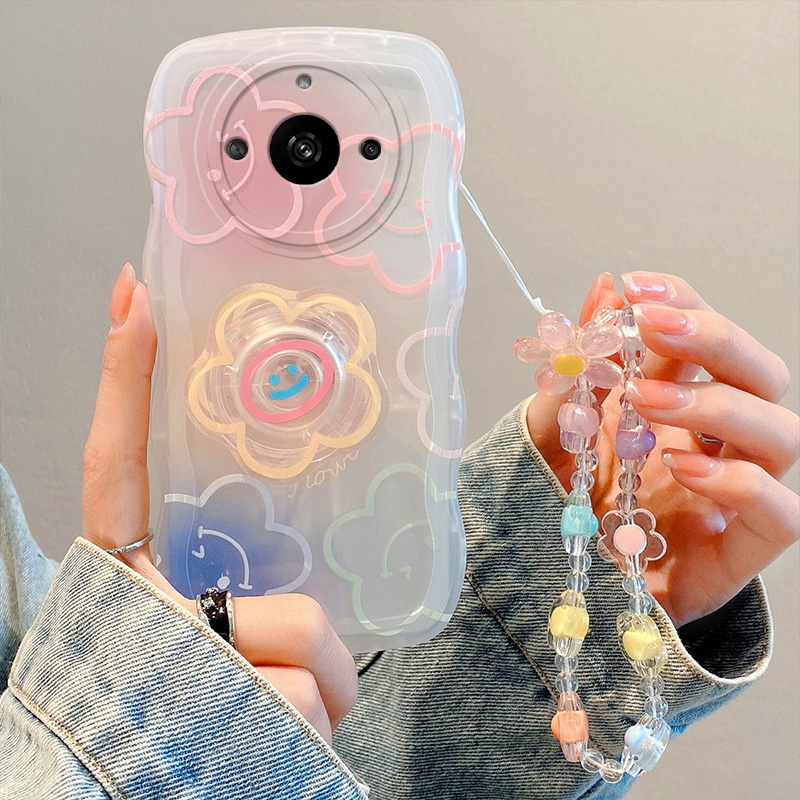 适用realme11Pro+手机壳时尚学生oppo真我11pro保护套ins风简约relame 11日韩可爱潮女raelme11por手链realmi