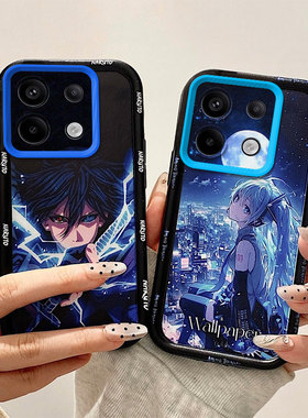 二次元适用小米POCOM6Pro4G手机壳索隆路飞新款动漫创意全包边防摔硅胶磨砂壳