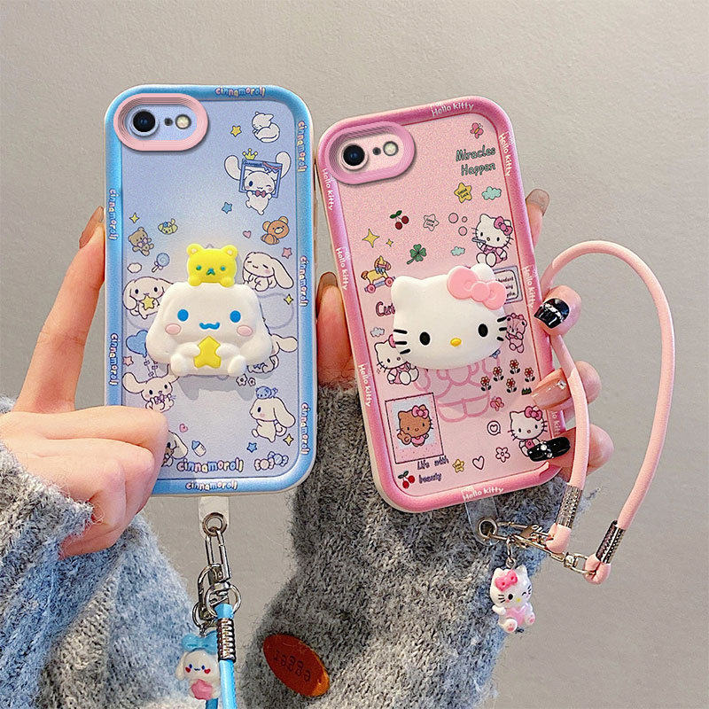 卡通可爱适用iPhone苹果6splus手机壳6plus保护套A1690创意品果6p简约防摔立体磨砂可爱全包边潮少女ip时尚潮