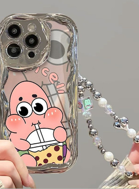 电镀派大星适用oppo reno7se手机壳oppia58x个性可爱少女opopfindx7pro保护套ins搞怪学生realmegt5pro电镀壳