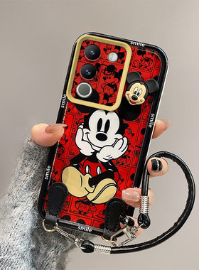 米奇库洛米适用vivoY200e手机壳Y100国际版/Y100/Y100印度版网红潮V2313A日韩学生硅胶全包边保护套潮少女潮