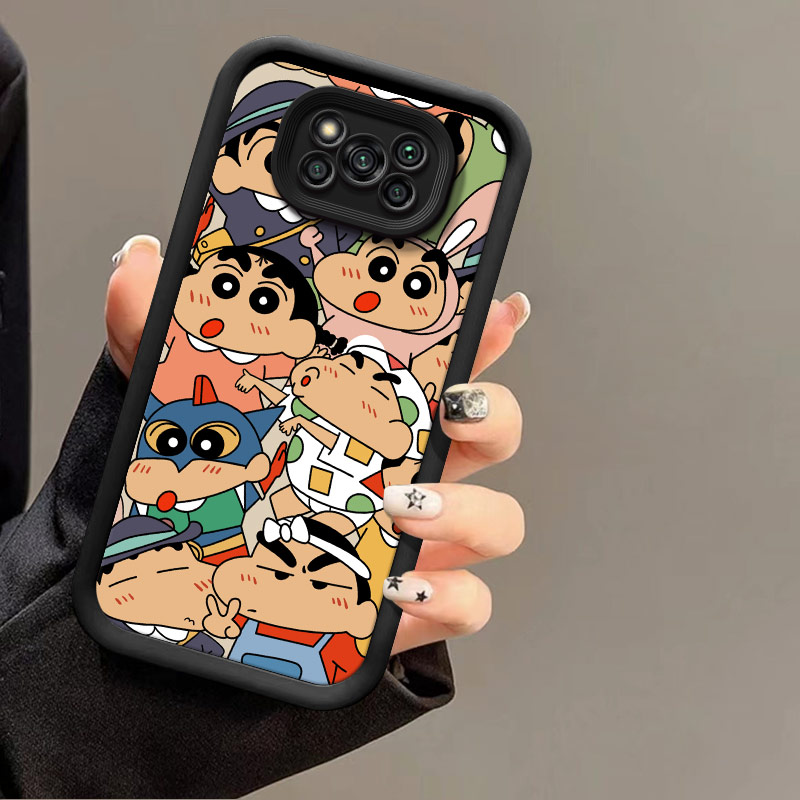 小米PocoX3硅胶卡通情侣天眼软壳