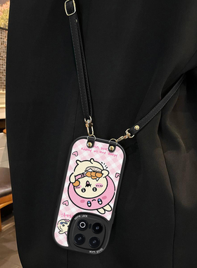 皮纹乌萨奇适用iqoo13手机壳斜跨挂绳iq10Pro全包潮ins少女iqoo12prio卡通图案11S可爱保护壳