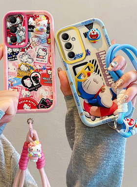 适用三星A15手机壳个性卡通A166E日韩可爱少女galaxy a16保护套新款SM-A155F搞怪学生samsung a15叮当猫硅胶