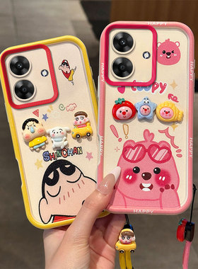 适用realmeNote60手机壳时尚潮少女真我narzo n61趣味搞怪卡通立体创意可爱日韩保护壳
