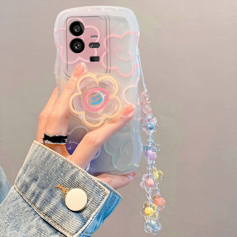 适用vivo iqoo11pro手机壳个性搞怪男女iqqo11pro透明壳V2254A硅胶时尚潮iq0011pr0保护套ins风简约可爱手链