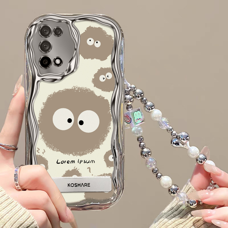 适用于realme真我V5手机壳时尚学生RMX2111设计感relamev5保护套ins可爱少女oppok7x金属支架raelmev5日韩潮