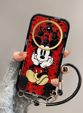 米奇库洛米适用iqooPro手机壳Pro 5G学生Z10日韩V1922A潮少女5G硅胶T立体可爱保护套全包边网红潮一体手绳潮