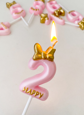 生日蛋糕数字蜡烛年龄18岁快乐ins创意帽子儿童女孩装饰摆件