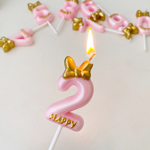 生日蛋糕数字蜡烛年龄18岁快乐ins创意帽子儿童女孩装饰摆件