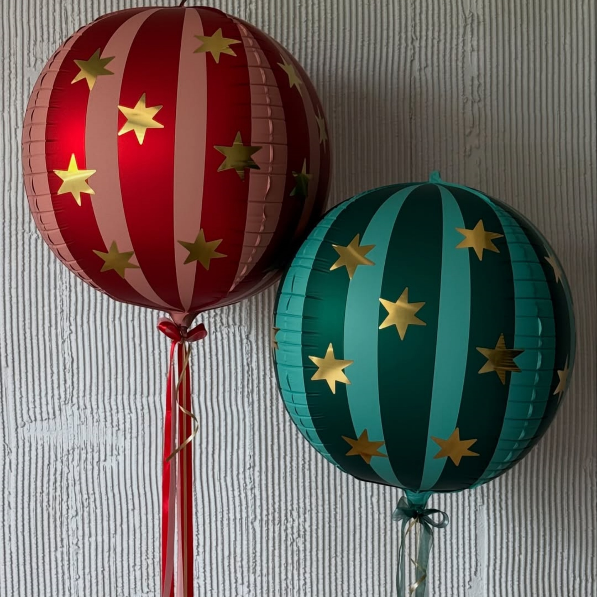 圣诞节D圆形条纹星星铝箔卡通气球跳火圈狮子节日装扮