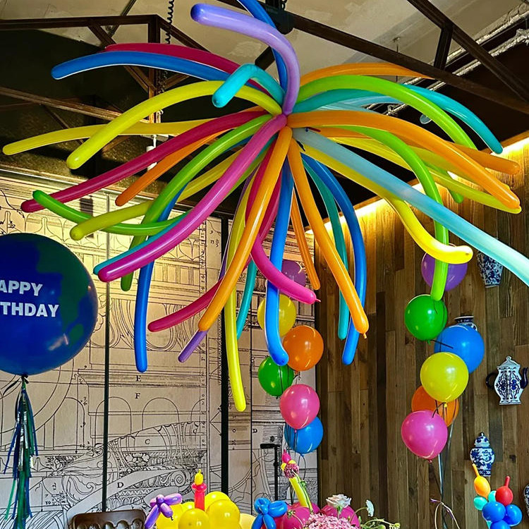 气球烟花生日派对260长条气球