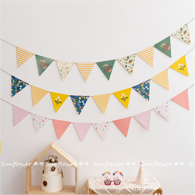 三角彩旗露营帐篷装饰