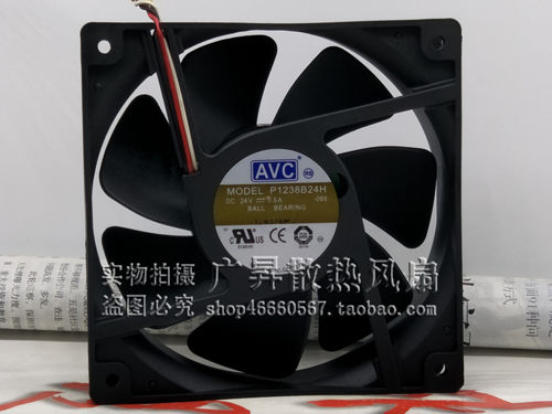 原装AVC P1238B24H 12038 12CM 24V 0.5A 变频器 工控机 散热风扇