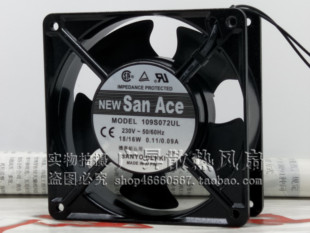 12038 12CM 220V 机箱散热风扇 三洋 16W进口大风量 109S072UL
