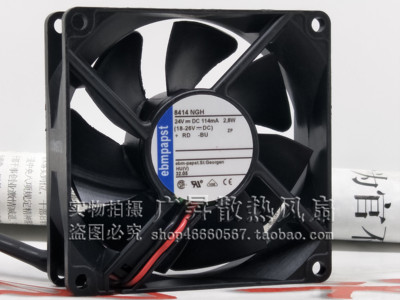原装德国ebm PAPST TYP8414NGH 8CM 8025 24V 2.8W 正品 散热风扇
