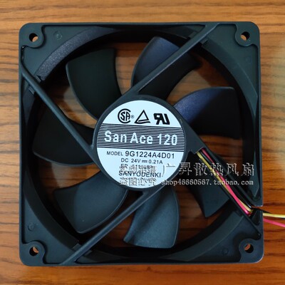 三洋12025 24V风扇9G1224A4D01/A404/A408/A402 9G1224G4D01/M401