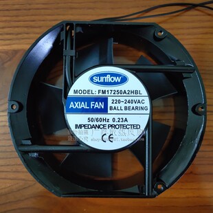 全新 MODEL FM17250A2HBL 220V 0.23A 380V 轴流机柜风机散热风扇