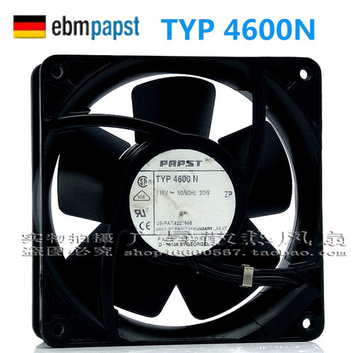 德国PAPST TYP 4600N/X/Z 4606N/X/Z 12038 115V全金属耐高温风扇