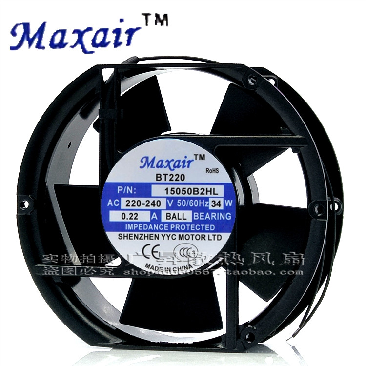 全新原装Maxair/BT220 15050B2HL交流散热风扇 15050B2H 220V风扇