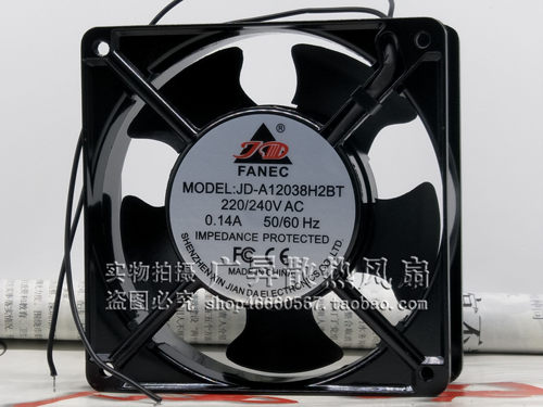 原装FANEC JD-A12038H2BT/H2SL/H2BL 220V 12CM 机柜风机散热风扇