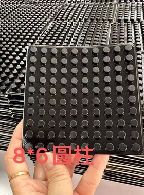 厂家直供超值黑色圆柱形防撞贴防滑硅胶脚垫家具防护防磕碰静音垫