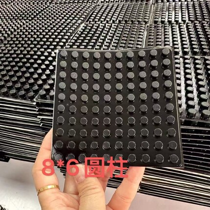厂家直供超值黑色圆柱形防撞贴防滑硅胶脚垫家具防护防磕碰静音垫