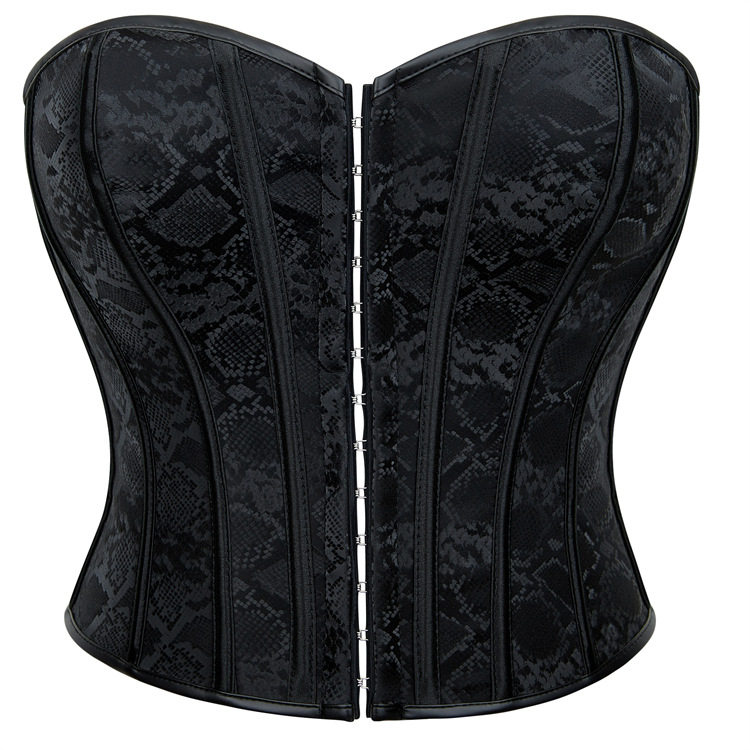 新款黑色单排扣女士抹胸托胸聚拢宫廷奢华束腰无袖塑身上衣CORSET