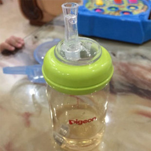 适用韩国motherk儿童吸管杯配件吸管式替换头贝亲奶瓶转换学饮杯