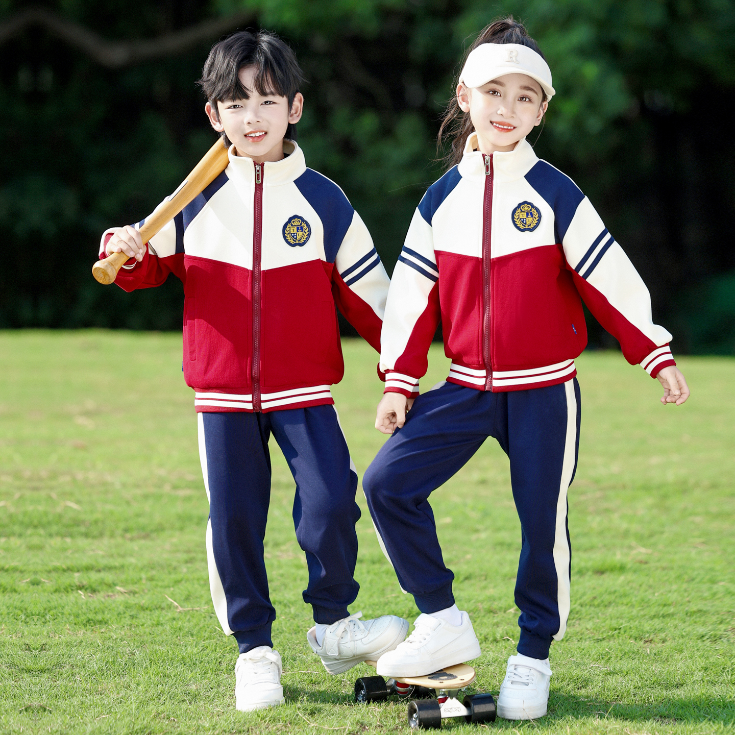 幼儿园园服秋季新款运动会服装棒球服一年级班服四件套校服小学生