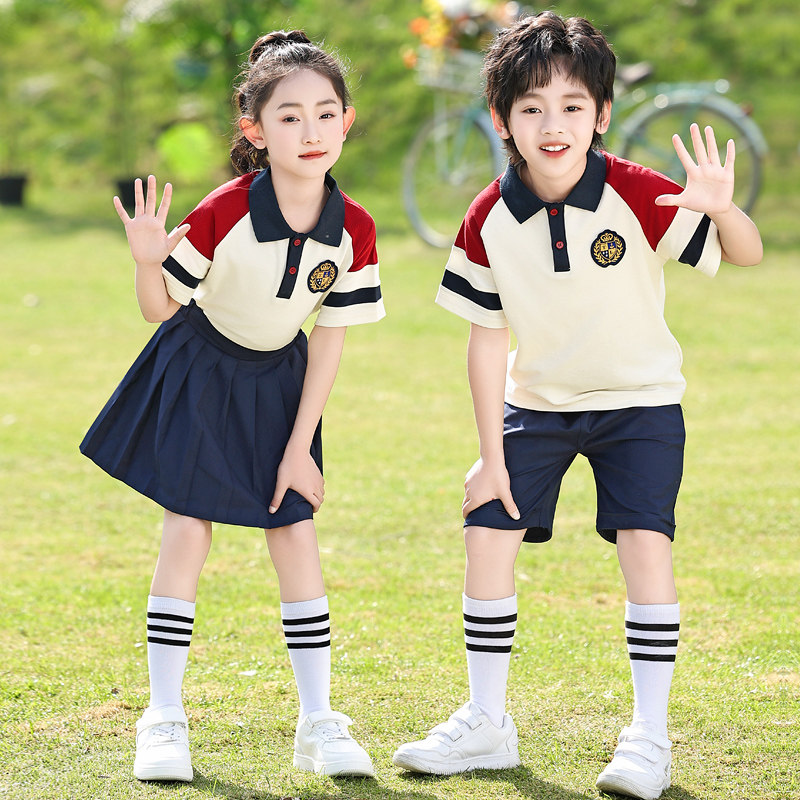 六一儿童演出服幼儿园毕业照班服夏装运动会小学生合唱舞蹈表演服