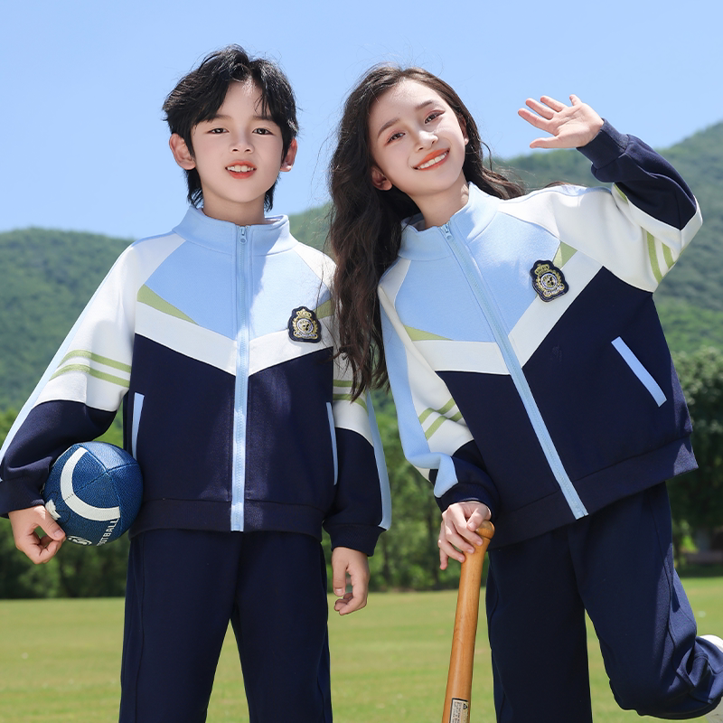 小学生运动会班服三四件套幼儿园园服棒球服春秋款儿童学院风校服