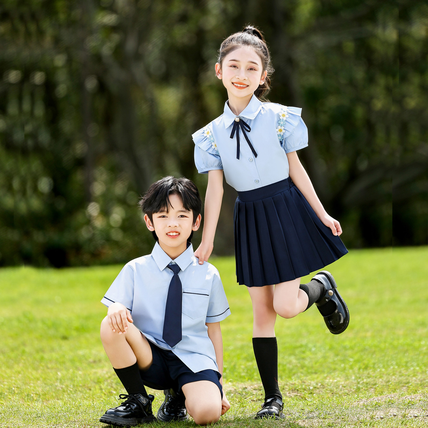 六一儿童演出服幼儿园园服毕业照班服小学生校服朗诵合唱表演服装