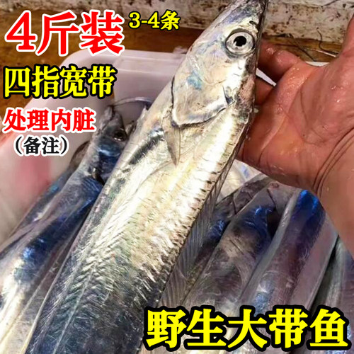 深海大带鱼新鲜冷冻4斤装