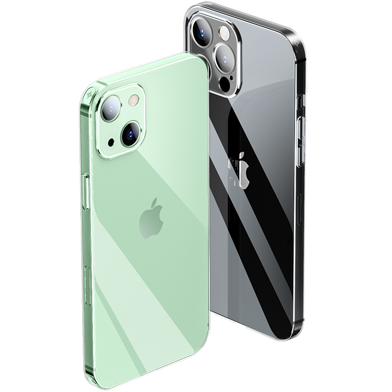 适用iphone13手机壳苹果13promax新款全透明玻璃13pro超薄镜头全包防摔12mini硅胶保护套十三高级感潮