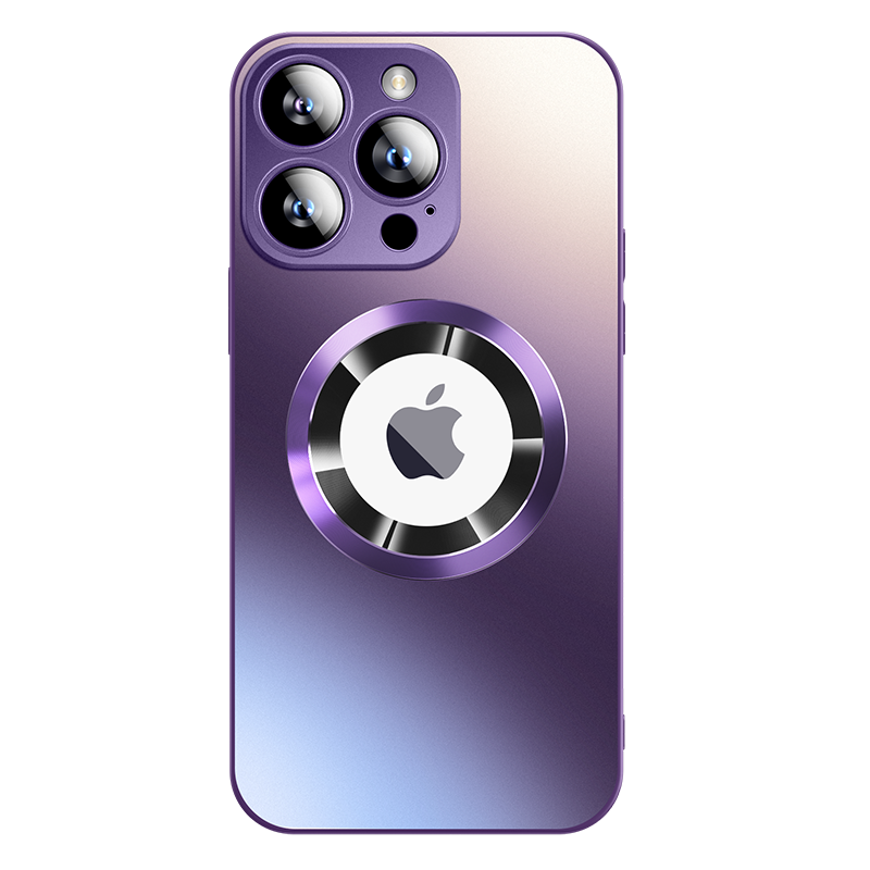适用苹果17手机壳新款iPhone14promax磨砂玻璃MagSafe磁吸13pro高级感金属15带镜头膜硅胶女16个